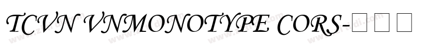 TCVN VnMonotype cors字体转换